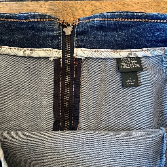 Wild Fable Dark Blue Denim Mini Skirt - Picture 2 of 4